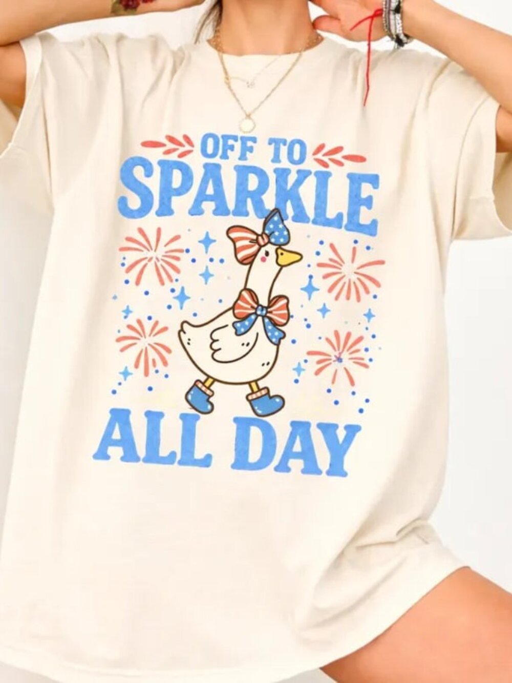 Funny Off to Sparkle All Day Shirt, Cute Goose Shirt, 4th of July Gift